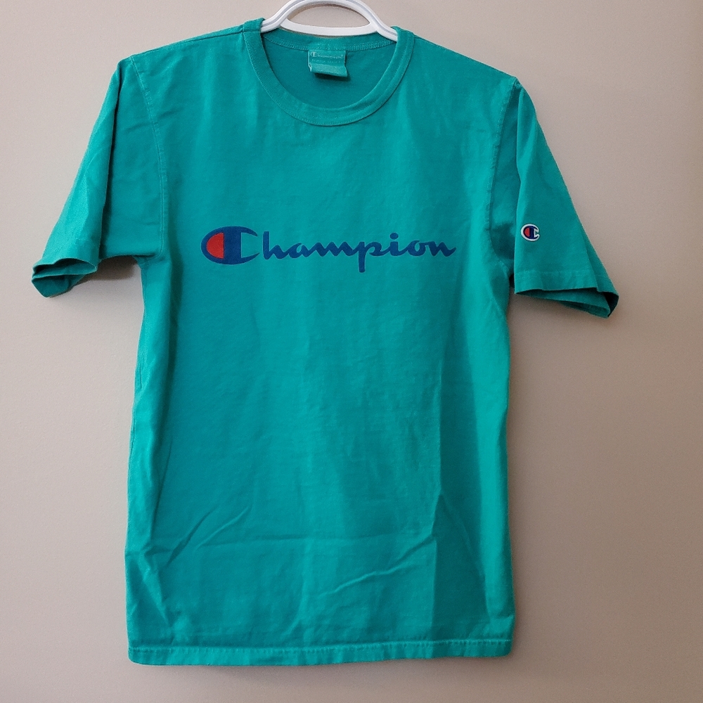 Champion teal - turquoise graphic tee in Ladies S